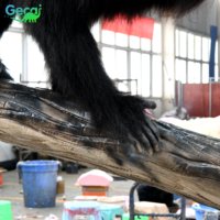 Personnalisation d'animaux animatroniques grandeur nature pour parcs zoologiques et zoos, singe avec fourrure