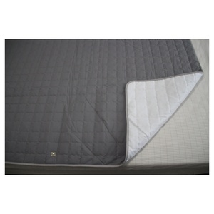 Hoge Kwaliteit Zilveren Pluche Dekens & Gooit Emf Emm Reducerende Aarding Geaard Geweven Patroon Plant Effen Stijl Pad Blad Matten - Product Image 6