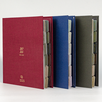 Carnet en tissu de lin personnalisable 2026, couverture rigide imprimée offset avec spirale cachée, reliure parfaite, journal de planification
