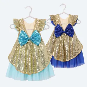 Gaun Pesta Dansa Anak Perempuan, Gaun Payet Sangat Rendah Berkilau untuk Pesta Dansa, Gaun Tutu Vintage Putri