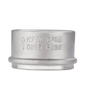 Vanne de refoulement à ressort <span class=keywords><strong>pour</strong></span> conduite de vapeur, double plaque en acier inoxydable 304, basse pression, ultra-mince, type wafer - Product Image 1