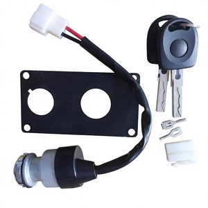 Interruptor de encendido para carrito de golf con llaves y arnés de cableado, placa de montaje de plástico negro incluida - Product Image 1