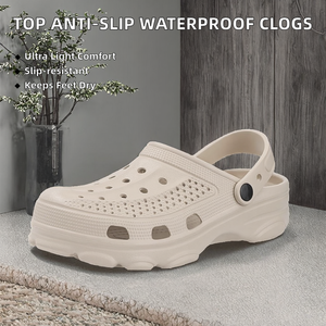 Zuecos de Jardín para Hombre, Antideslizantes, Planos, Suaves, de Alta Elasticidad, EVA, Impermeables, Ligeros, de Verano, Precio de Fábrica Económico, Más Vendidos - Product Image 2