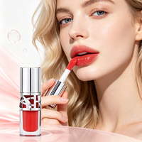 Gloss à lèvres effet verre personnalisé, hydratant, brillant, transparent, repulpant, rouge à lèvres liquide pour des lèvres plus pulpeuses