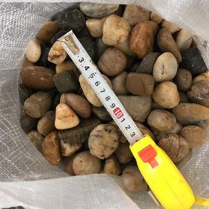 Paesaggio naturale comune alto lucido bianco bianco decorativo ciottolo fiume pietra di roccia per giardini - Product Image 2