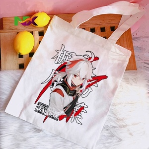 Sac fourre-tout en toile imprimé anime Genshin Impact <span class=keywords><strong>Hu</strong></span> <span class=keywords><strong>Tao</strong></span> Xiao Liyue, sac à bandoulière, sac à main, sac de shopping - Product Image 1