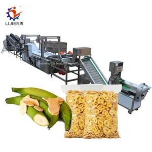 Línea de producción automática de Chips de plátano, máquina de alta calidad