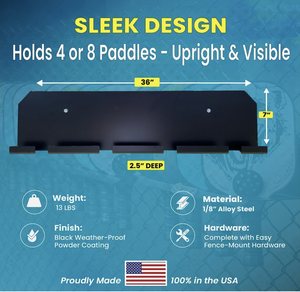 Wall Mount Wood Double <strong>Tier</strong> Pickleball Paddle Rack <strong>Stand</strong> with <strong>2</strong> Paddle Display Holder for Badminton and Table Tennis - Product Image 5