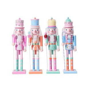 Nouvel Ornement de Noël Soldat Casse-Noisette Père Noël Peint à la Main 40cm Bois Moderne Marque WH Chine Modèle HB1159-38 Artisanat - Product Image 5