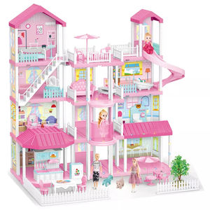 Casa de Muñecas de Diseño de Moda KSF, Casa de Juego de Imitación de Princesa para Armar con Muebles, Accesorios y Muñecas para Juguetes de Shantou - Product Image 1