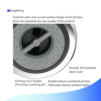 Drainer Jet Pulse Spa Villa Luar Ruangan Portabel Kontemporer Berkualitas Tinggi dari Baja Tahan Karat 304 Ukuran 2-1/4" untuk Semua Musim