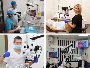 Clinique dentaire LED Microscope chirurgical Dentiste Opérant Loupe binoculaire Machine - Product Image 6