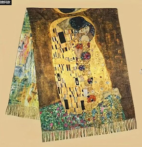 Chất Lượng Cao Nhà Máy OEM Tùy Chỉnh In Khăn Choàng Pashmina Khăn Bầu Trời Đầy Sao Mô Hình Phim Hoạt Hình Rave Dài Khăn Choàng Cho Mùa Đông - Product Image 5