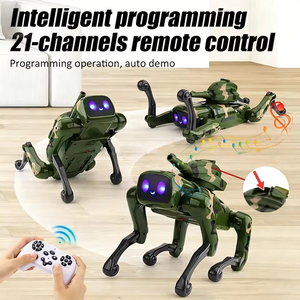 Robot Perro Cuadrúpedo RC con IA de 2.4Ghz, Camuflaje, Interactivo, con Música y Baile, Diseño Moderno, Programación IA, Juguete Robot - Product Image 2