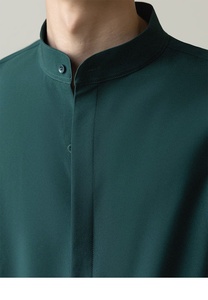 Camicia a maniche lunghe da uomo nuovo stile cinese vento maturo leggero Slim Free stiratura di seta tutta la moda camicia - Product Image 2