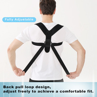 Correcteur de posture dorsal réglable, sangle de maintien du haut du dos, améliore la posture des épaules arquées, idéal pour les étudiants, produit très demandé