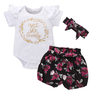 Oferta Especial: Conjuntos de Ropa de Verano para Bebés Recién Nacidos de 3 a 6 Meses, Ropa para Niñas Pequeñas con Diademas - Product Image 4