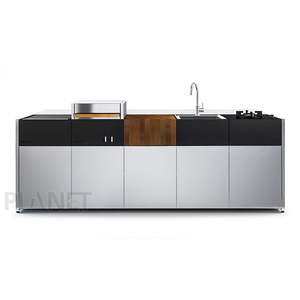 Planet cocina industrial al aire libre con fregadero y parrilla gabinete de cocina de aluminio - Product Image 2