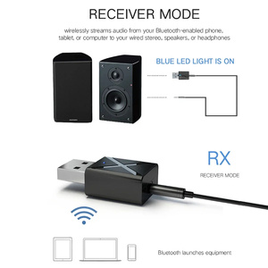 คุณภาพสูง 2 ใน 1 บลูทูธ 5.0 อะแดปเตอร์เสียงตัวรับสัญญาณ USB เครื่องส่งสัญญาณ 3.5 มม.AUX ไร้สายตัวเชื่อมต่อเสียงสำหรับ PC TV หูฟัง - Product Image 6