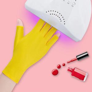 2 Pcs/Set Gants de protection UV en Spandex écologiques avec lampe LED pour salon de <span class=keywords><strong>manucure</strong></span>, outils de <span class=keywords><strong>manucure</strong></span> DIY - Product Image 3
