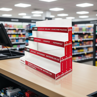 Présentoir de Comptoir en Acrylique pour Snus avec Poussoir pour Magasin de Détail et Magasin de Tabac