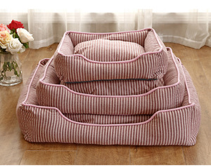 Antiestático Beige/Gris Mascota Gato Gatito Cama Cojín Lavable Resistente a la suciedad Extraíble Cama para perros Casa - Product Image 4