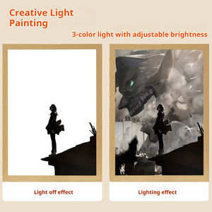 Cadre photo LED personnalisé d'anime, peinture nocturne, alimenté par USB, personnage d'Attaque des Titans, peinture lumineuse pour les joueurs - Product Image 6