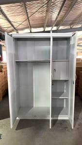 Armoire métallique à 3 portes, vente directe usine Luoyang, 20 ans d'expérience, armoire de rangement verrouillable en acier avec penderie pour chambre à coucher - Product Image 6