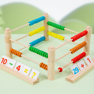 Abaco in Legno Smontabile <span class=keywords><strong>WEI</strong></span> <span class=keywords><strong>WEI</strong></span> TIGER per l'Educazione Precoce dei Bambini, Gioco di Calcolo con Perline Colorate, Giocattolo Montessori per l'Apprendimento della Matematica - Product Image 6