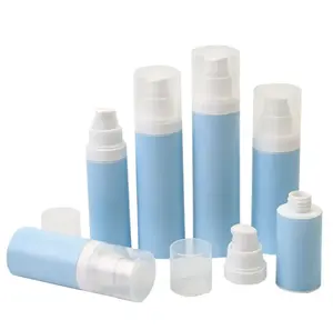 30ML 50ML 80ML Weiß Leere Airless Vakuum Plastik lotion Flasche Nachfüllbarer Spender Für Emulsion Hautpflege flasche