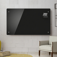 Calentador eléctrico de panel de vidrio portátil y ligero