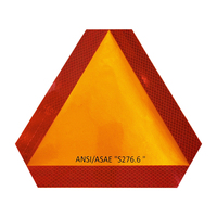 Triangle réfléchissant haute visibilité signe de véhicule à déplacement lent panneau d'avertissement SMV signe LGF auto-adhésif ECE R69 approuvé