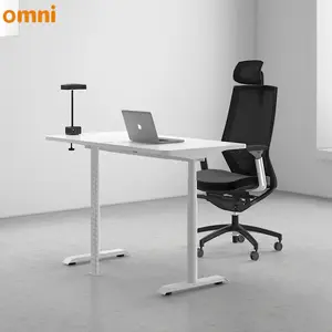 De gros petit pliage bureau permanent-Table de bureau sur pied pour ordinateur, petit meuble électrique à double moteur réglable en hauteur