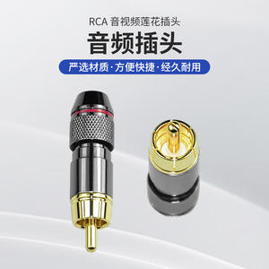 Conector de Audio RCA Monster Chapado en Oro, Tipo Lotus, Macho, de 3.18mm, para Montaje en Panel - Product Image 3