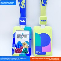 Cordon télescopique pour badge d'identification, porte-badge personnalisable pour employé ou étudiant, modèle MYZD00075