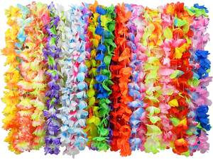Graduation fleur hawaïenne Leis Polyester tissu hawaïen décoration fleur Leis guirlande - Product Image 2