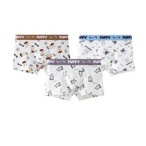 Calzoncillos <span class=keywords><strong>Boxer</strong></span> para Hombre Little Milk <span class=keywords><strong>Dog</strong></span>, de Algodón Puro, Transpirables, Antibacterianos, con Diseño de Dibujos Animados, ODM, para Jóvenes - Product Image 4