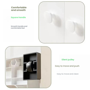Armoire de Rangement en Plastique pour Vêtements de Bébé, Commode de Chambre d'Enfant à Double <span class=keywords><strong>Porte</strong></span> avec Tiroirs, Motif Lapin de Dessin Animé, 5 Couches - Product Image 3