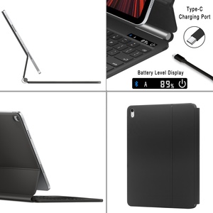 Casing Magnetik Keyboard Trackpad Tipe C, Nirkabel BT Tipe C untuk Apple <span class=keywords><strong>IPad</strong></span> Pro 12.9 2021, Sarung Keyboard Ajaib Korea - Product Image 5