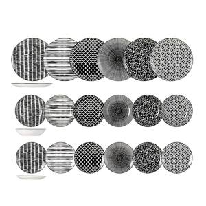 Service de table Coupe Mirage 18 pièces en porcelaine décorée - Product Image 1