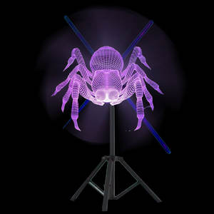 <span class=keywords><strong>Projecteur</strong></span> publicitaire <span class=keywords><strong>holographique</strong></span> 3D, ventilateur <span class=keywords><strong>holographique</strong></span> LED, 42 cm, intérieur, <span class=keywords><strong>Halloween</strong></span>, Noël, exposition, centre commercial, vacances - Product Image 5