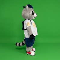 Costumes de mascotte personnalisés de raton laveur pour événements de marque