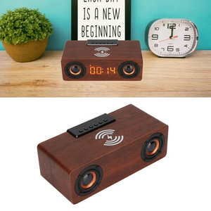 Horloge LED de bureau multifonctionnelle avec haut-parleur Bluetooth et chargement sans fil Cadeau d'affaires ou promotionnel - Product Image 2