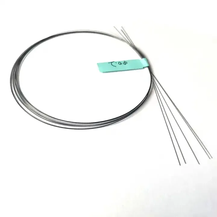 0.2mm 0.4mm 0.6mm 1.0mm 1.2mm 1.5mm fil nitinol à mémoire de forme fil de titane nickel pur pour le soudage intra-oral