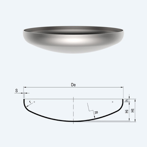 맞춤형 저장 탱크 마개 스테인리스 스틸 탱크 안전하고 신뢰할 수 있는 헤드 - Product Image 1