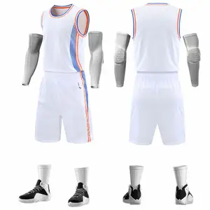 2024 fábrica por atacado uniforme da equipe de treinamento terno uniforme da equipe esportiva conjunto de camisa de basquete personalizado