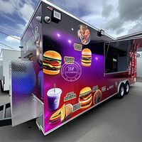Camion de nourriture Hotdog Ice à destination de la Californie pour les petites entreprises cuisine mobile Pizza Concession Bar remorque alimentaire