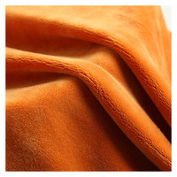 Ultra-Weicher 100% Polyester Abriebfester Schwerer Silberfuchs-Samt Kettengewirkter Goldener Nerz-Basisstoff Brokat-Gewebe