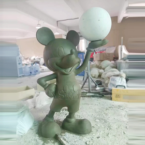 Estatuilla de <span class=keywords><strong>Mickey</strong></span> montada en el suelo <span class=keywords><strong>para</strong></span> sala de estar, decoración del hogar, salón de lujo, sala de estar, escultura de fibra de vidrio ligera, artesanías de resina - Product Image 6
