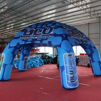 Tente gonflable grande taille en tissu Oxford, dôme d'araignée, pour les activités de publicité, 3*3m/4*4m * 5*5m/6*6m